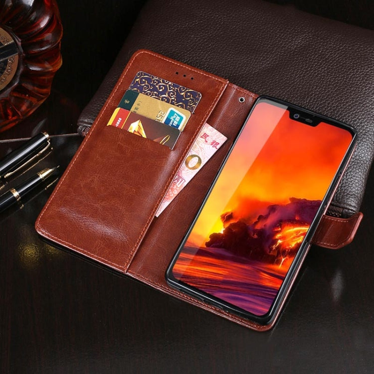 For Blackview BV9700 Pro idewei Crazy Horse Texture Horizontal Flip Leather Case with Holder & Card Slots & Wallet