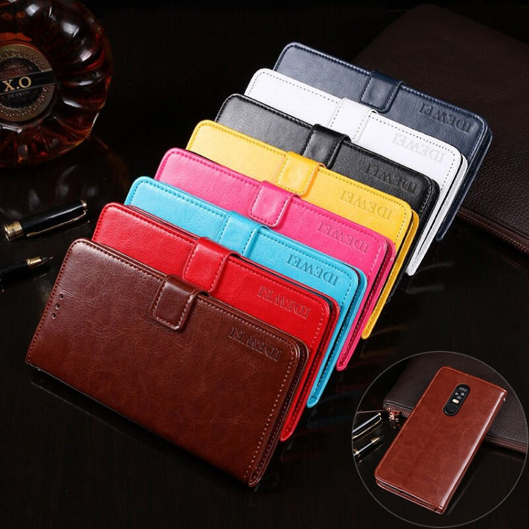 For Blackview Max 1 idewei Crazy Horse Texture Horizontal Flip Leather Case with Holder & Card Slots & Wallet