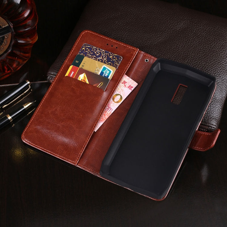 For Blackview P10000 Pro idewei Crazy Horse Texture Horizontal Flip Leather Case with Holder & Card Slots & Wallet