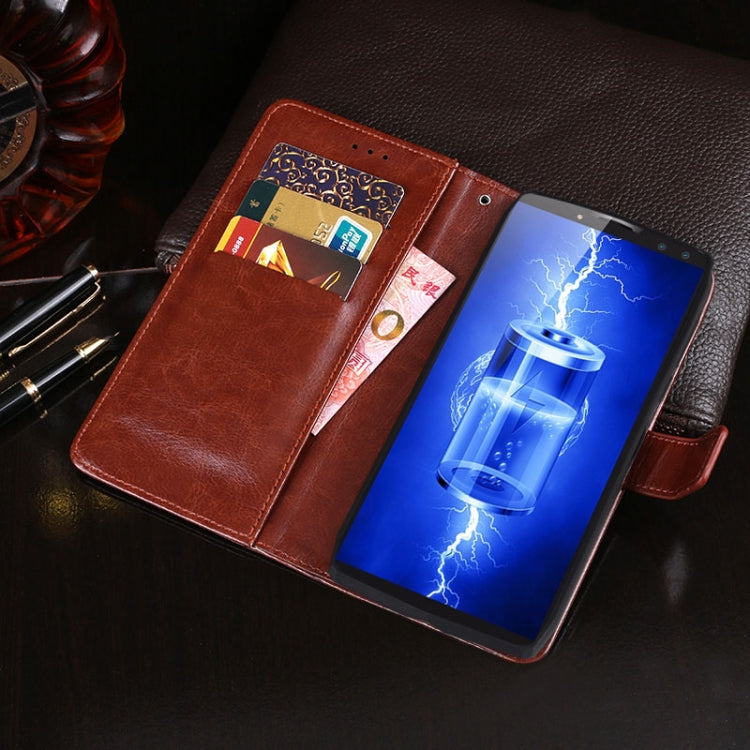 For Blackview P10000 Pro idewei Crazy Horse Texture Horizontal Flip Leather Case with Holder & Card Slots & Wallet