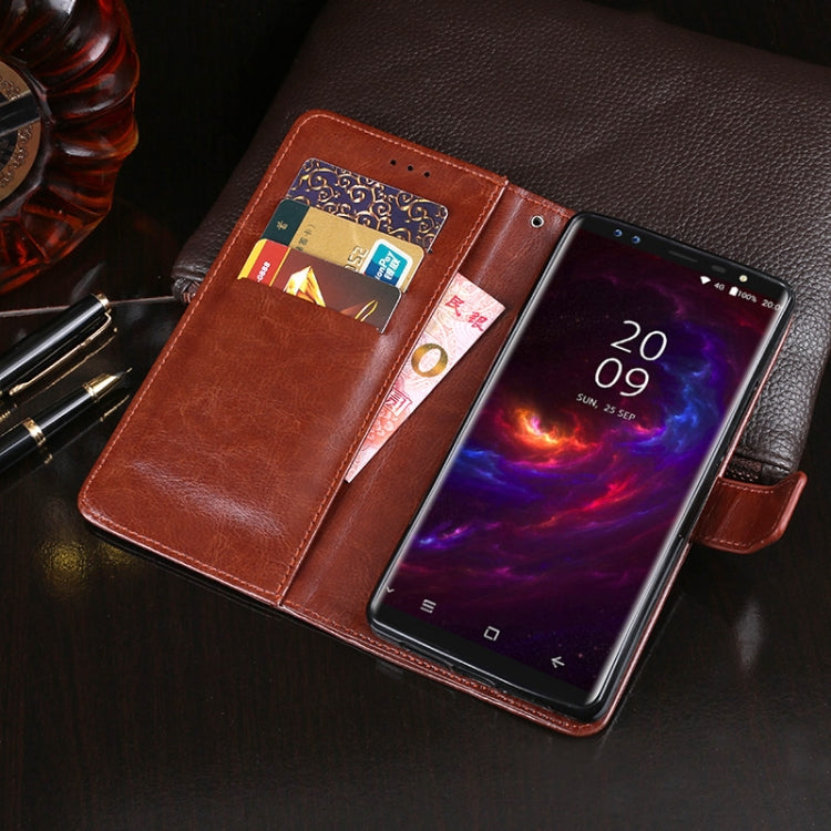 For Blackview S8 idewei Crazy Horse Texture Horizontal Flip Leather Case with Holder & Card Slots & Wallet