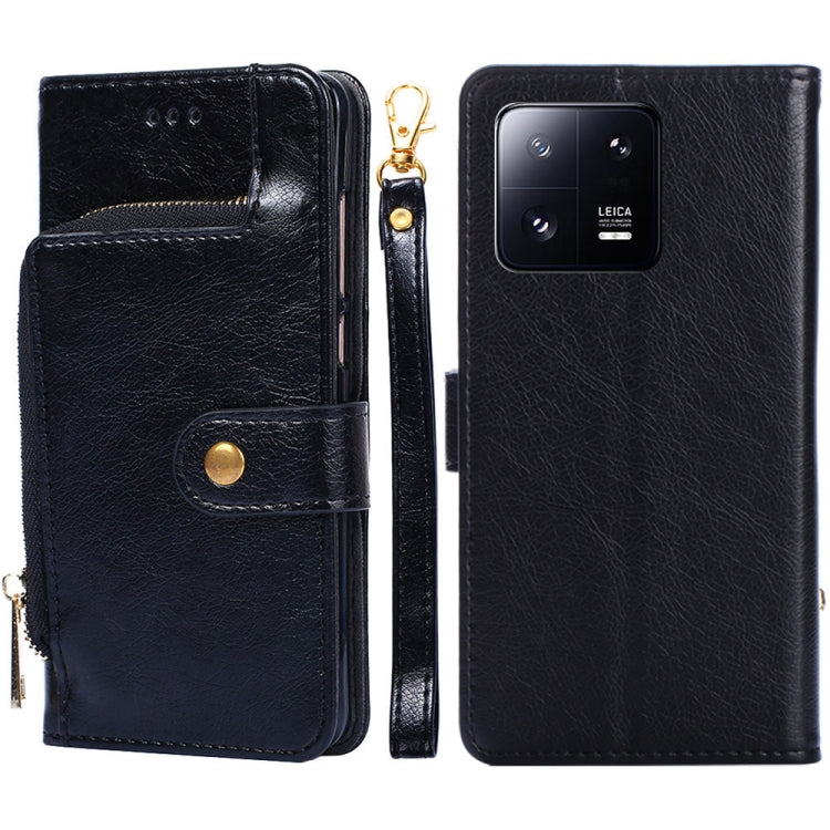 For Xiaomi 13 Pro Zipper Bag Leather Phone Case