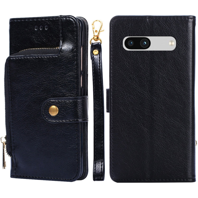 For Google Pixel 7a Zipper Bag Leather Phone Case