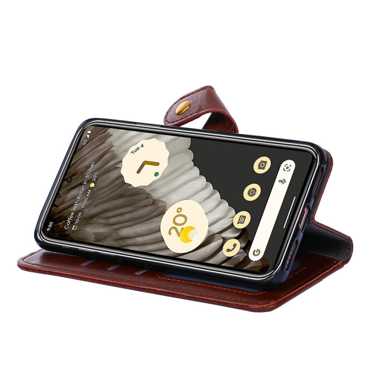 For Google Pixel 7a Zipper Bag Leather Phone Case