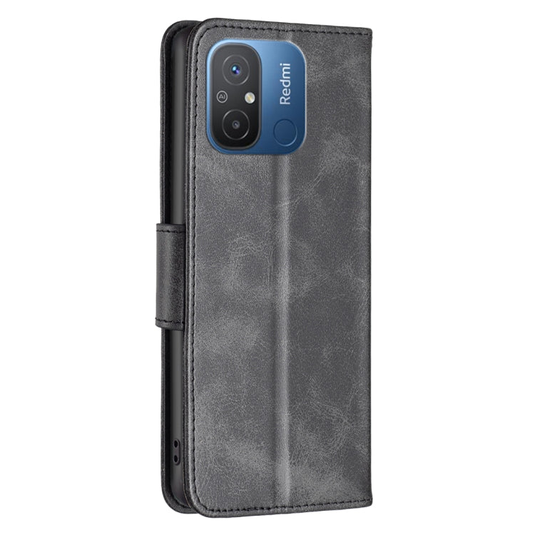 For Xiaomi Redmi 12C Lambskin Texture Leather Phone Case