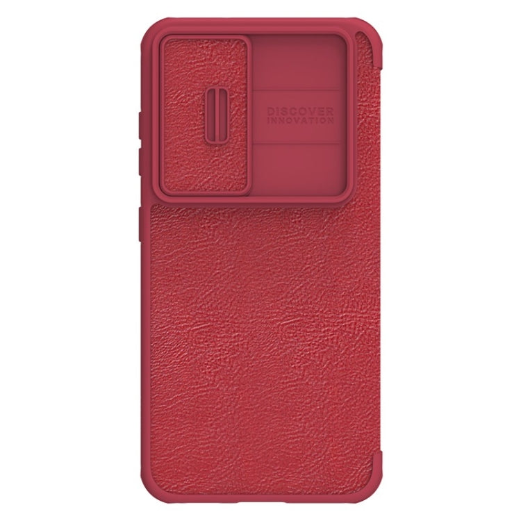 For Samsung Galaxy S23 5G NILLKIN QIN Series Pro Sliding Camera Cover Design Leather Phone Case