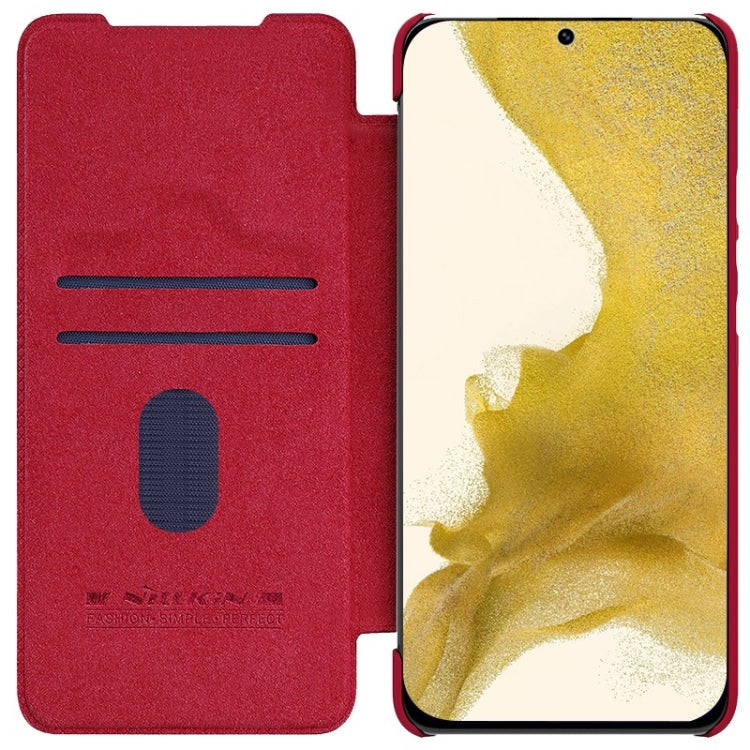For Samsung Galaxy S23 5G NILLKIN QIN Series Pro Sliding Camera Cover Design Leather Phone Case