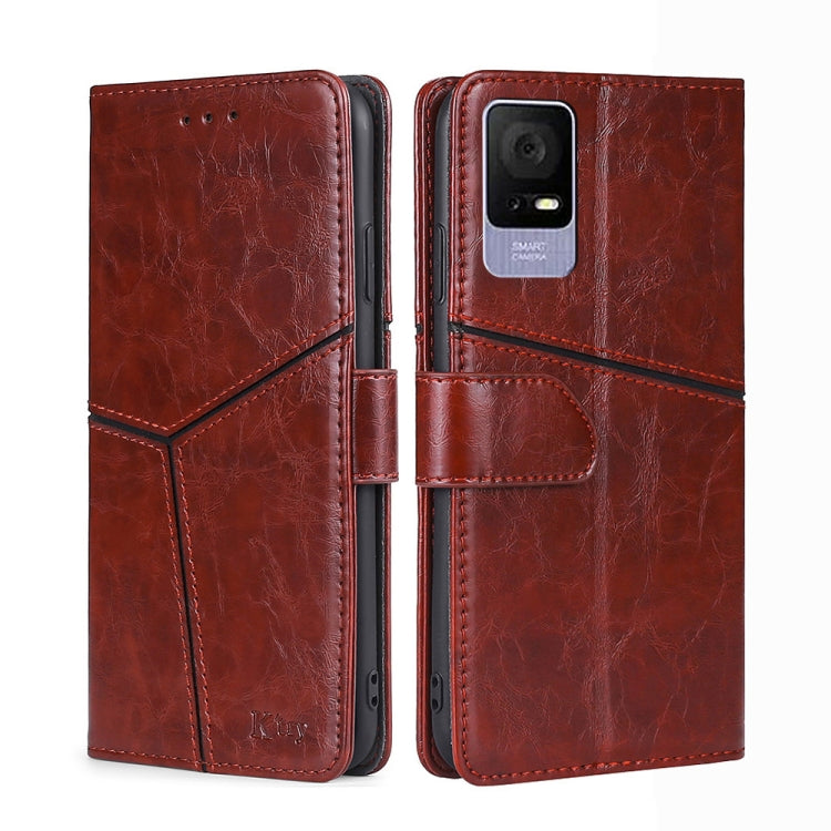 For TCL 405 / 406 / 408 Geometric Stitching Horizontal Flip Leather Phone Case
