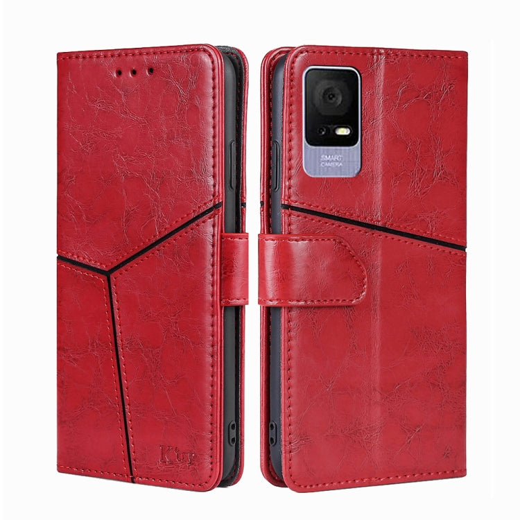 For TCL 405 / 406 / 408 Geometric Stitching Horizontal Flip Leather Phone Case