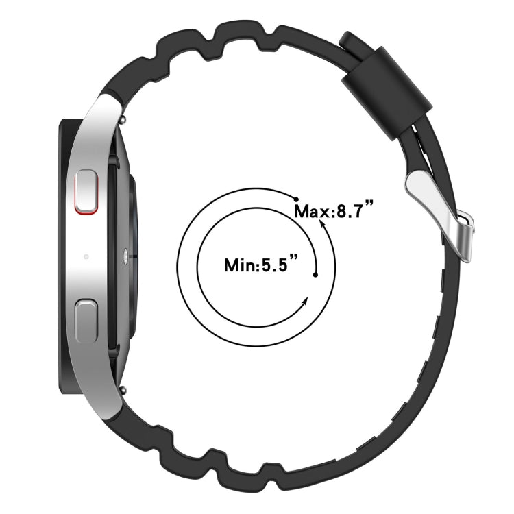 For Samsung Galaxy Watch4 Classic 46mm Armor Silicone Watch Band + Protective Case