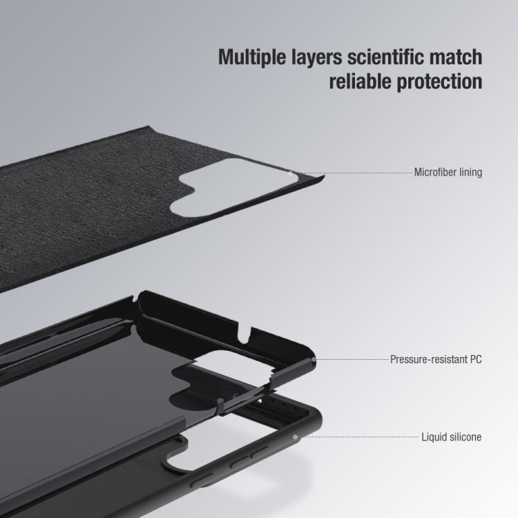 For Samsung Galaxy S23 Ultra 5G NILLKIN CamShield Liquid Silicone + PC Phone Case