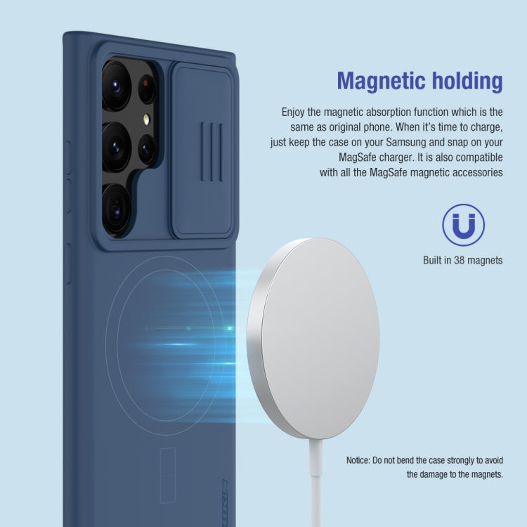 For Samsung Galaxy S23 Ultra 5G NILLKIN CamShield Liquid Silicone + PC Phone Case