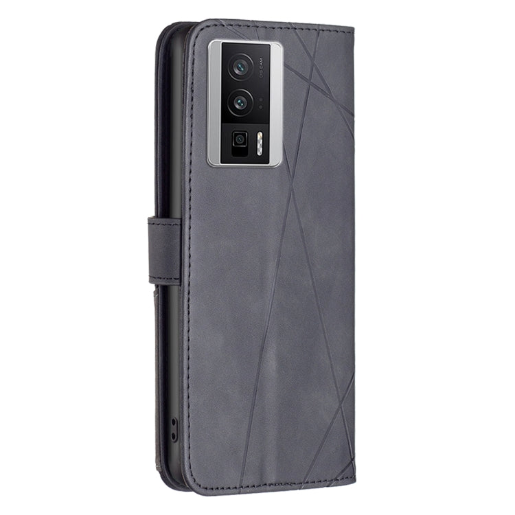 For Xiaomi Redmi K60 / K60 Pro Magnetic Buckle Rhombus Texture Leather Phone Case