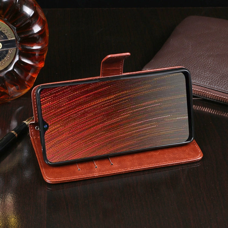 For OPPO A5s idewei Crazy Horse Texture Horizontal Flip Leather Case with Holder & Card Slots & Wallet