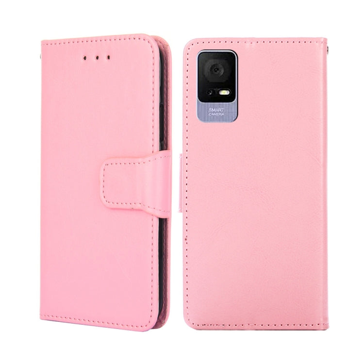 For TCL 405 / 406 / 408 Crystal Texture Leather Phone Case