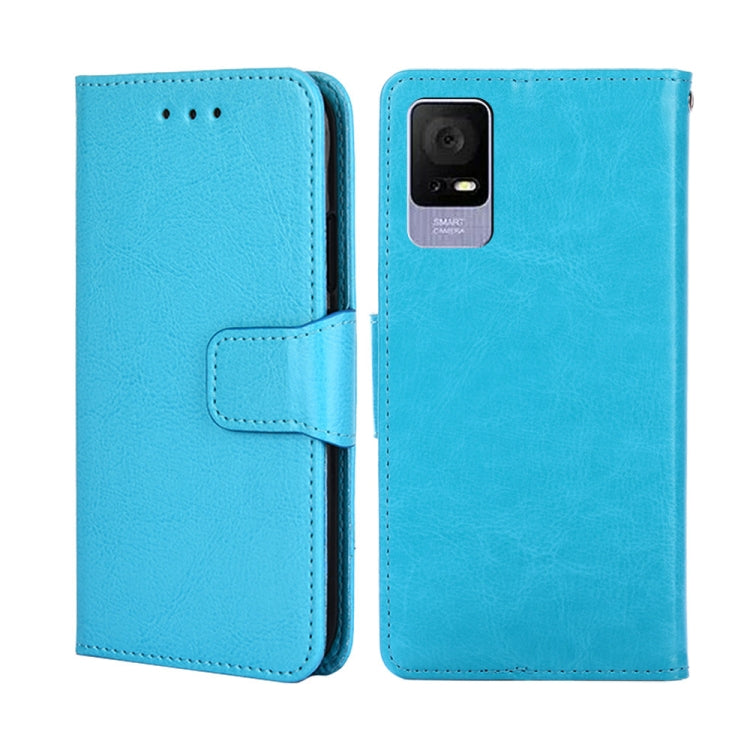 For TCL 405 / 406 / 408 Crystal Texture Leather Phone Case
