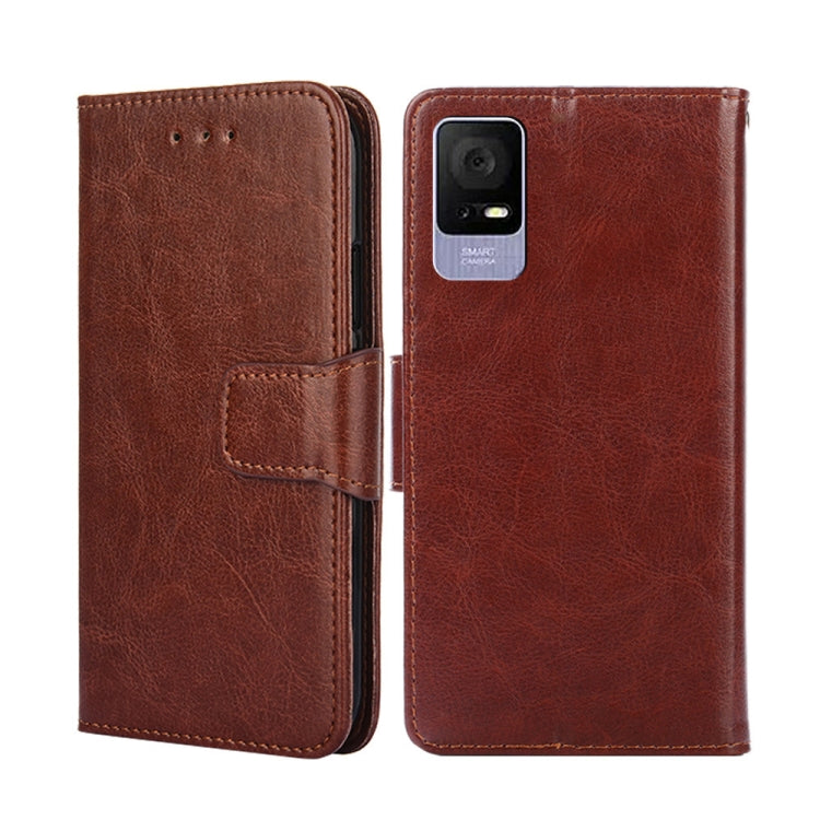 For TCL 405 / 406 / 408 Crystal Texture Leather Phone Case