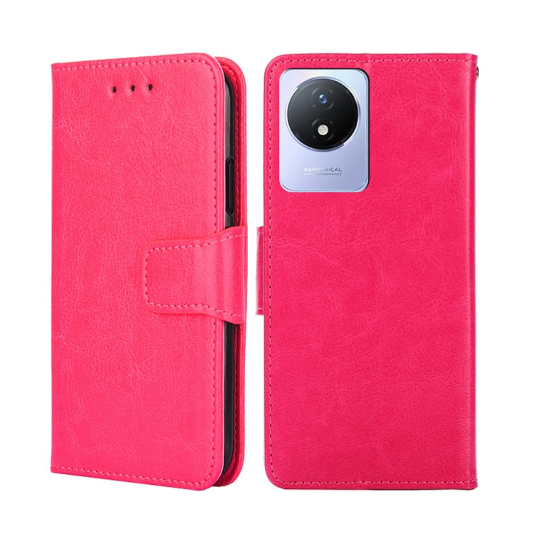 For vivo Y02 4G Crystal Texture Leather Phone Case