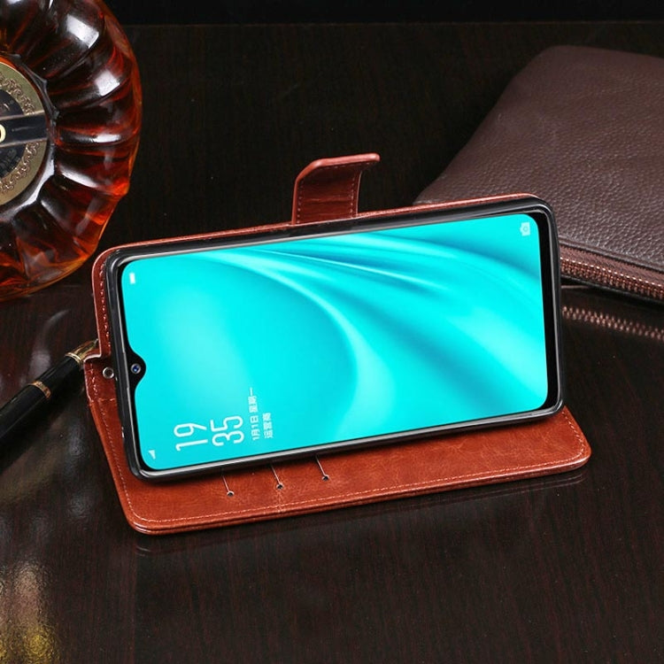 For OPPO R15X idewei Crazy Horse Texture Horizontal Flip Leather Case with Holder & Card Slots & Wallet