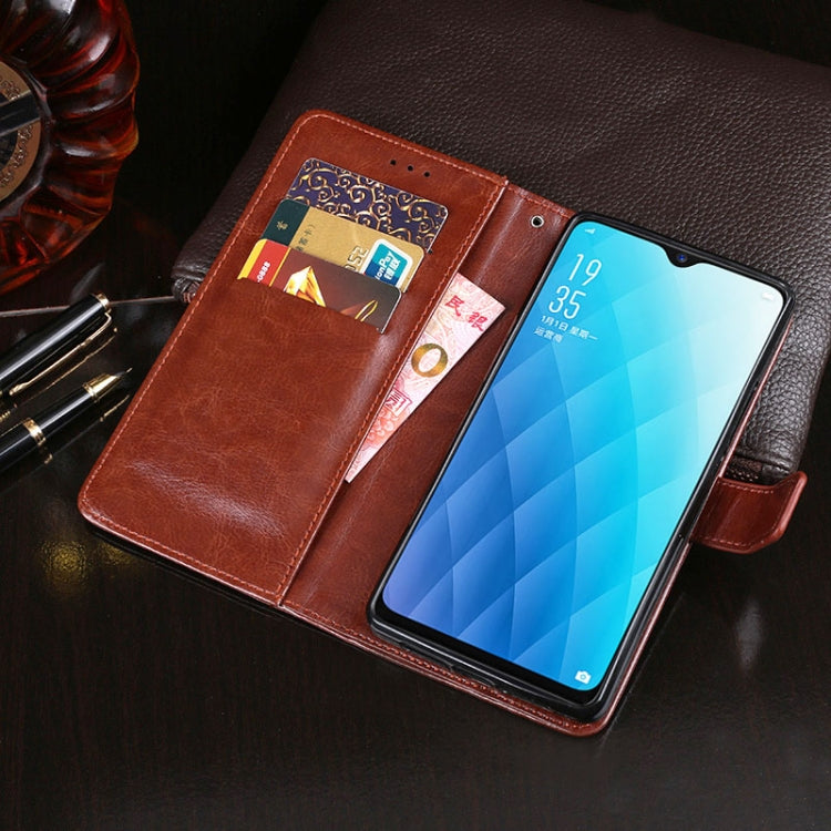 For OPPO A7X idewei Crazy Horse Texture Horizontal Flip Leather Case with Holder & Card Slots & Wallet