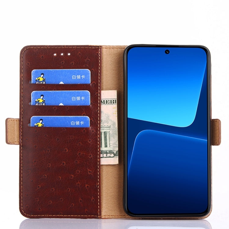 For vivo Y02 4G Ostrich Texture Horizontal Flip Leather Phone Case