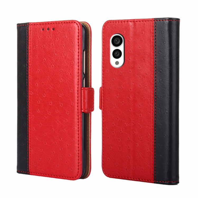 For Fujitsu Arrows N F-51C Ostrich Texture Horizontal Flip Leather Phone Case