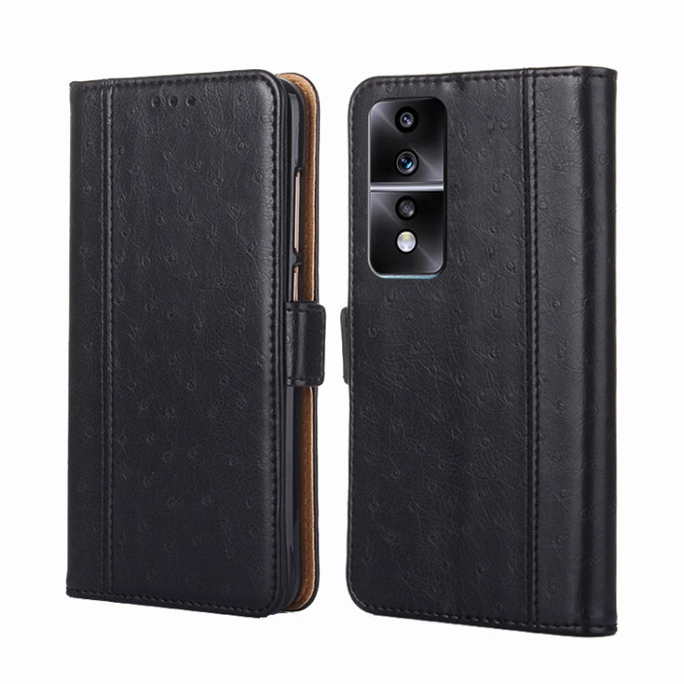For Honor 80 GT Ostrich Texture Horizontal Flip Leather Phone Case