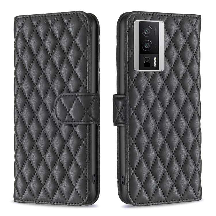 For Xiaomi Redmi K60 / K60 Pro Diamond Lattice Wallet Leather Flip Phone Case