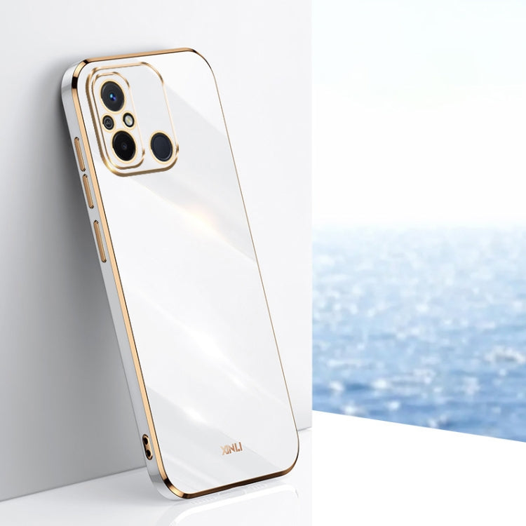 For Xiaomi Redmi 12C 4G XINLI Straight Edge 6D Electroplate TPU Phone Case