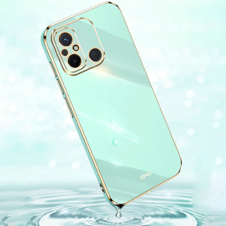 For Xiaomi Redmi 12C 4G XINLI Straight Edge 6D Electroplate TPU Phone Case
