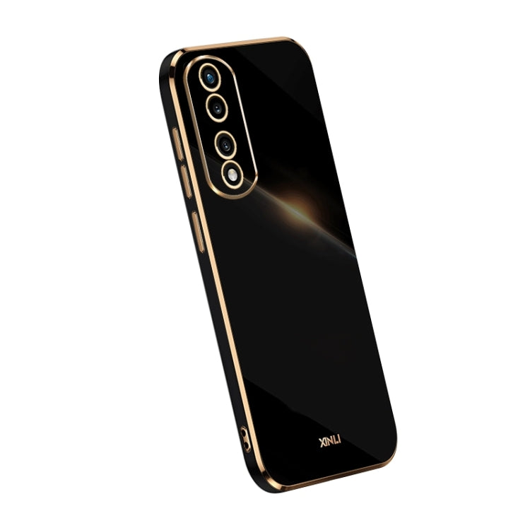 For Honor 80 Pro Flat XINLI Straight Edge 6D Electroplate TPU Phone Case