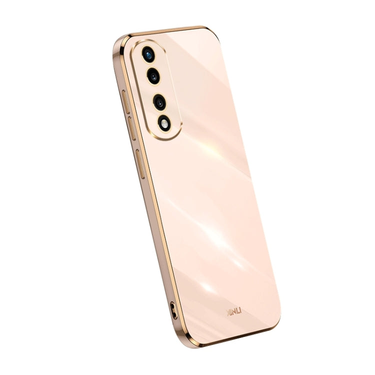 For Honor 80 Pro Flat XINLI Straight Edge 6D Electroplate TPU Phone Case