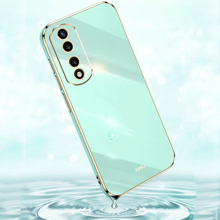 For Honor 80 Pro Flat XINLI Straight Edge 6D Electroplate TPU Phone Case