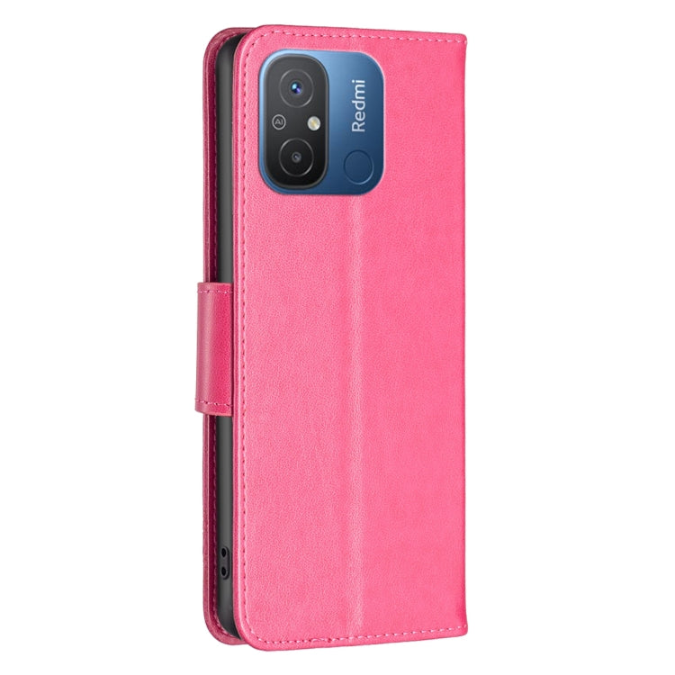 For Xiaomi Redmi 12C Embossing Two Butterflies Pattern Leather Phone Case
