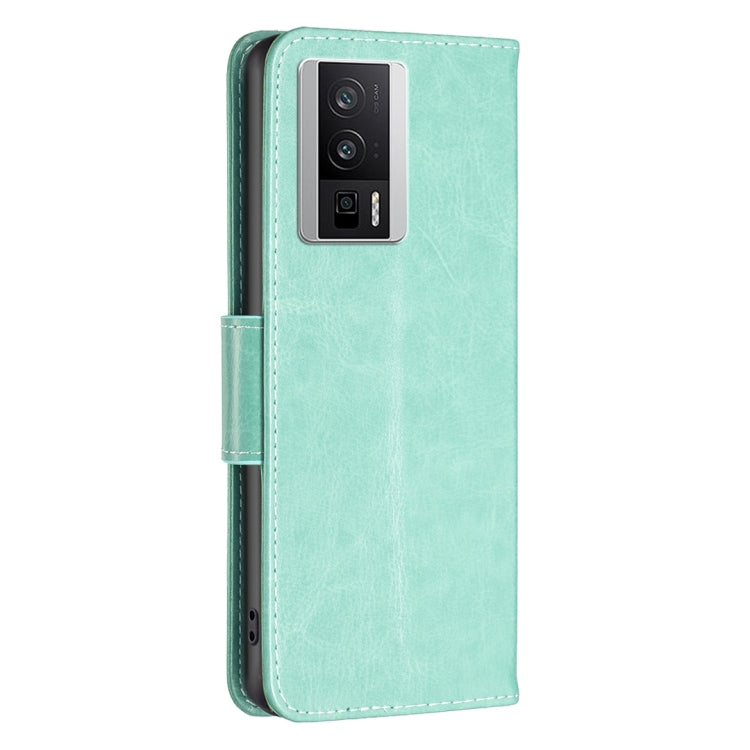 For Xiaomi Redmi K60 / K60 Pro Embossing Two Butterflies Pattern Leather Phone Case