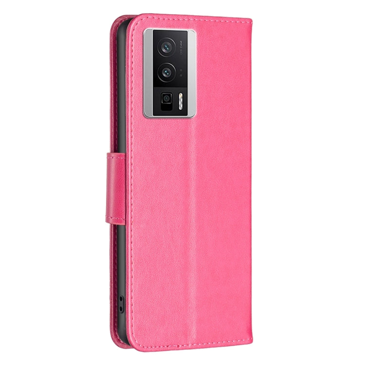 For Xiaomi Redmi K60 / K60 Pro Embossing Two Butterflies Pattern Leather Phone Case