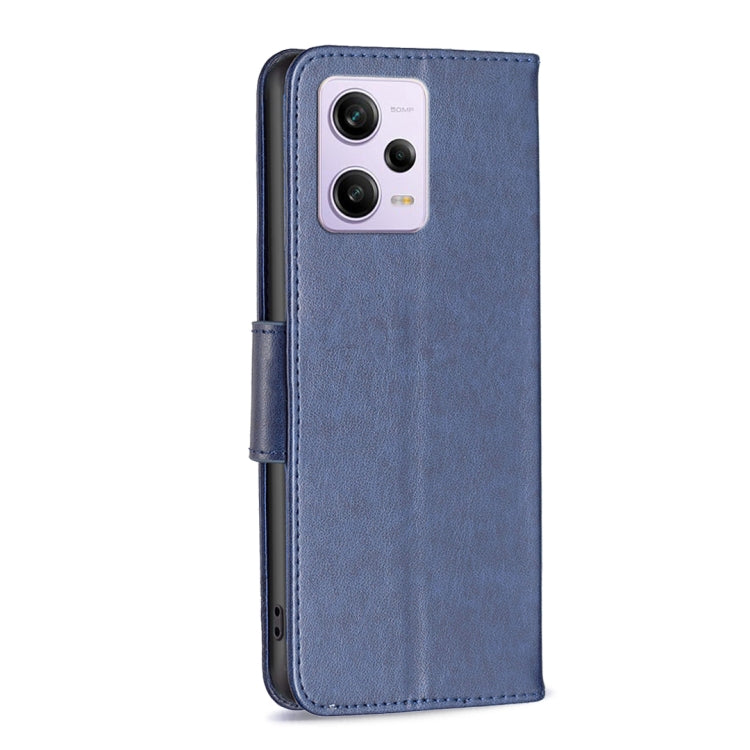 For Xiaomi Redmi Note 12 Pro+ Global Embossing Two Butterflies Pattern Leather Phone Case
