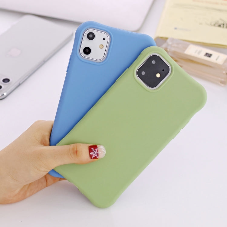 For iPhone 11 Solid Color TPU Slim Shockproof Protective Case