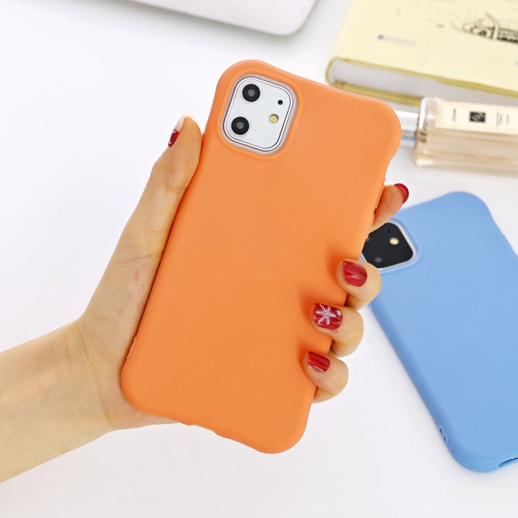For iPhone 11 Solid Color TPU Slim Shockproof Protective Case
