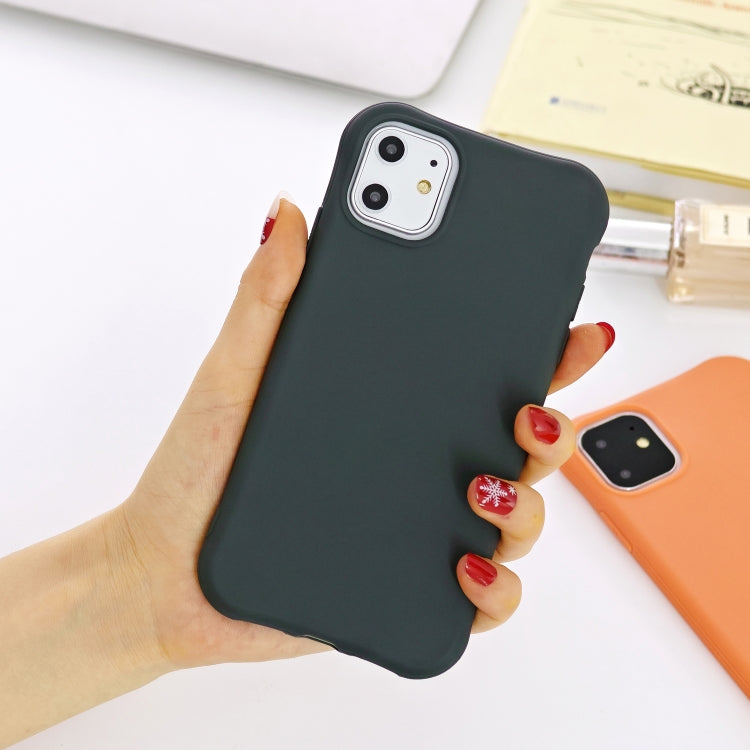 For iPhone 11 Pro Solid Color TPU Slim Shockproof Protective Case