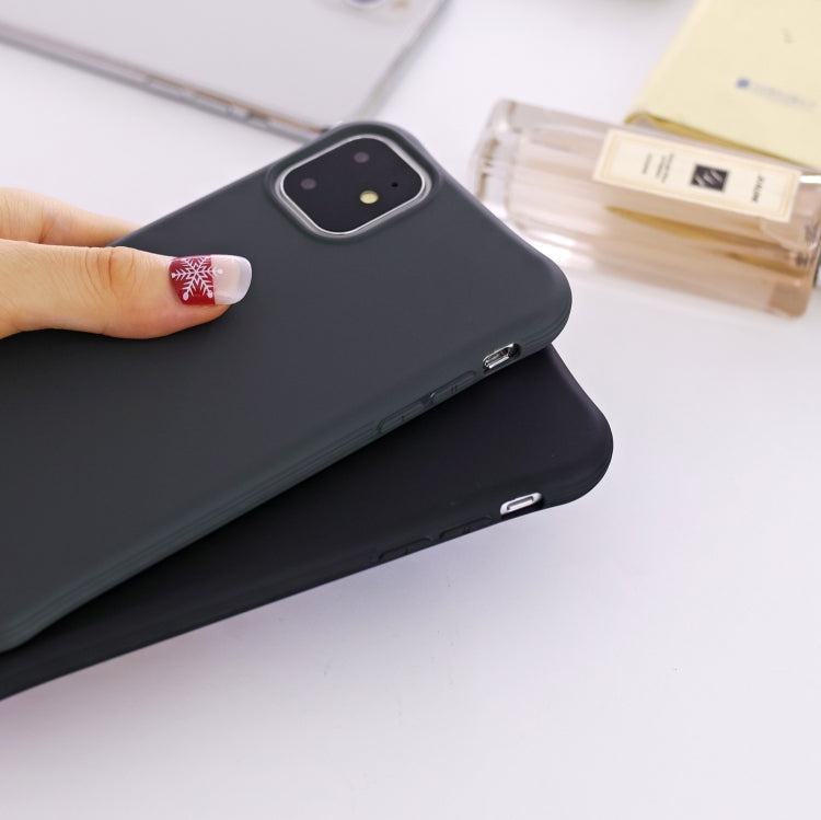 For iPhone 11 Pro Max Solid Color TPU Slim Shockproof Protective Case