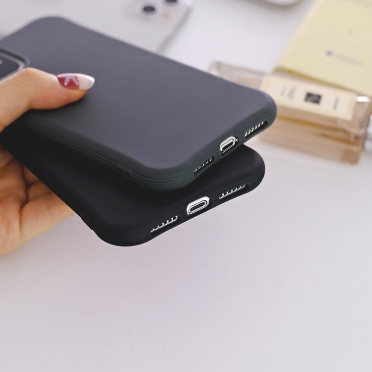 For iPhone 11 Pro Max Solid Color TPU Slim Shockproof Protective Case