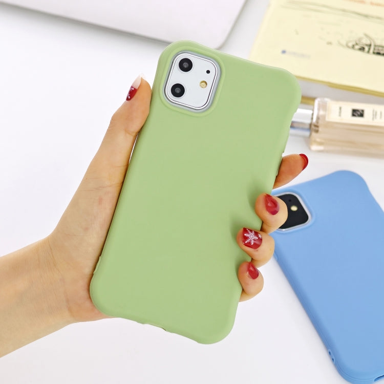 For iPhone 11 Pro Max Solid Color TPU Slim Shockproof Protective Case