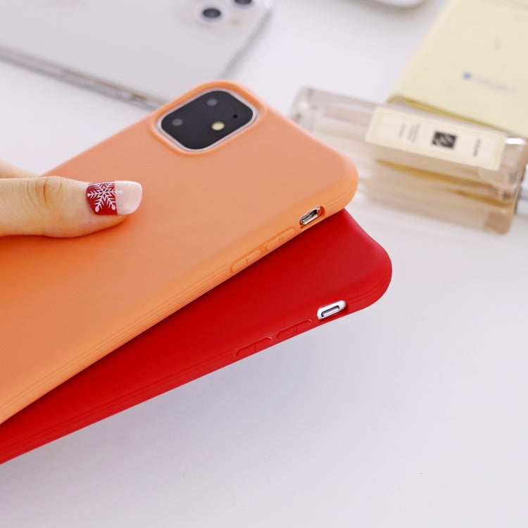 For iPhone 11 Pro Max Solid Color TPU Slim Shockproof Protective Case