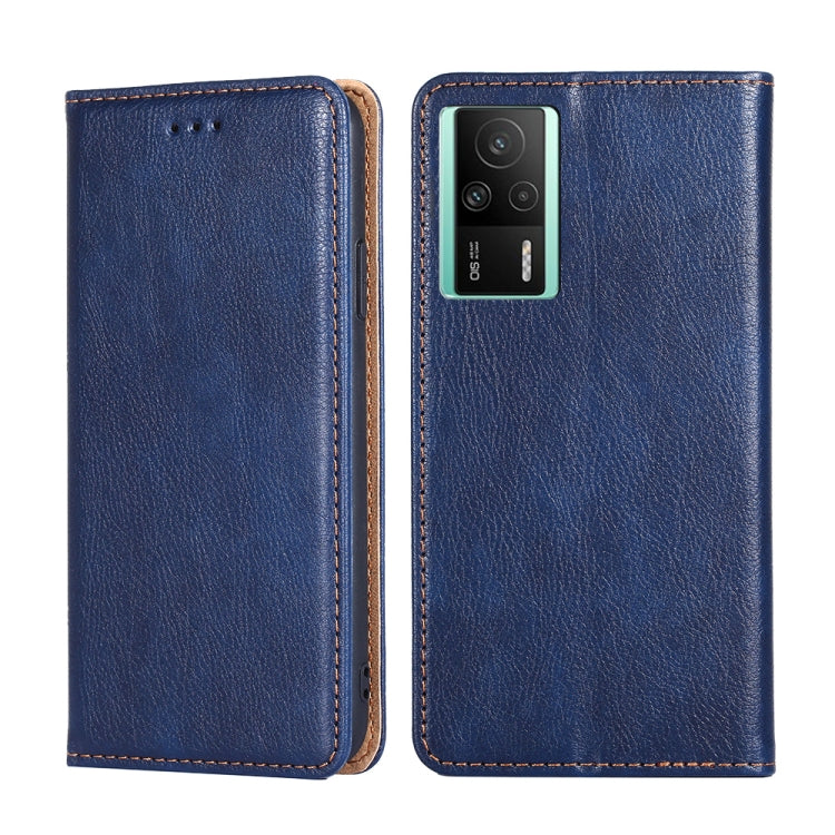 For Xiaomi Redmi K60E Gloss Oil Solid Color Magnetic Leather Phone Case