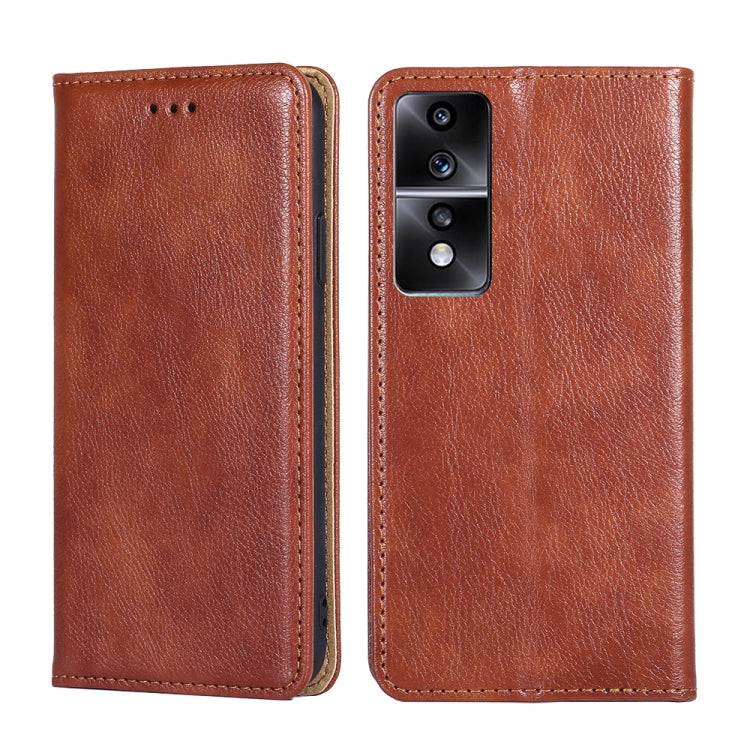 For Honor 80 GT Gloss Oil Solid Color Magnetic Leather Phone Case