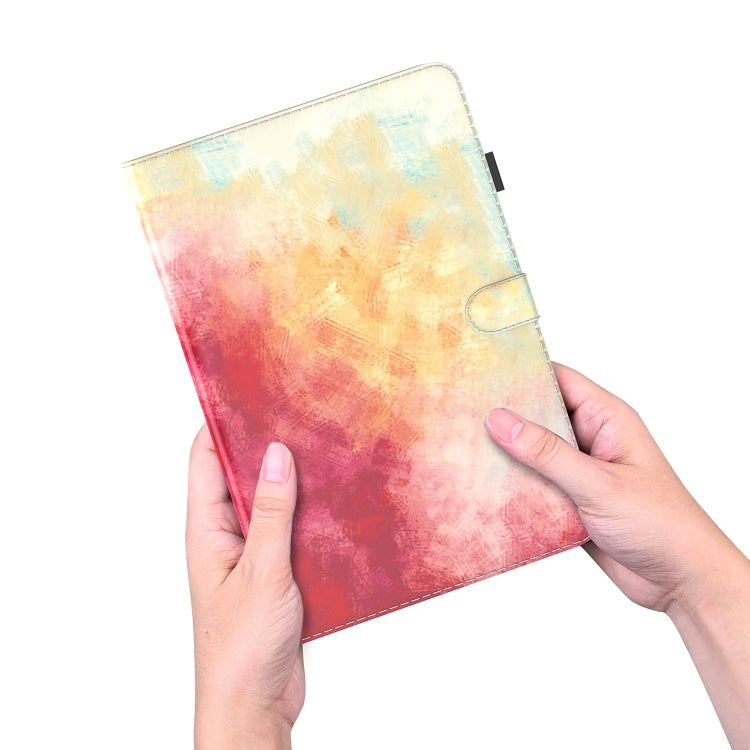 For Huawei MatePad SE Watercolor Pattern Flip Leather Tablet Case
