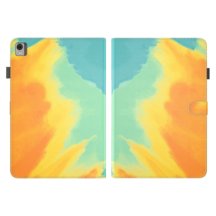 For Nokia T21 Watercolor Pattern Flip Leather Tablet Case