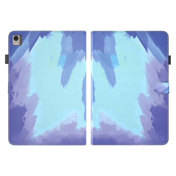 For Nokia T21 Watercolor Pattern Flip Leather Tablet Case