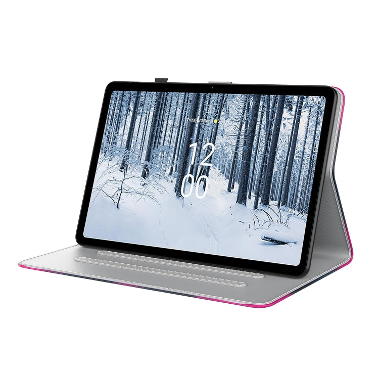 For Nokia T21 Watercolor Pattern Flip Leather Tablet Case
